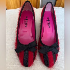 Le Babe Heels Stripe Rosso